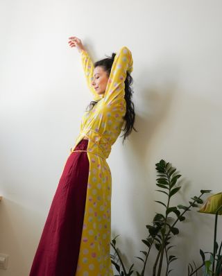 ✨ Novinka ✨ Střih na dámské komfortní tričkové šaty DIVE IN Volný, pohodlný střih se spadlými rameny, manžetovými rukávy a...